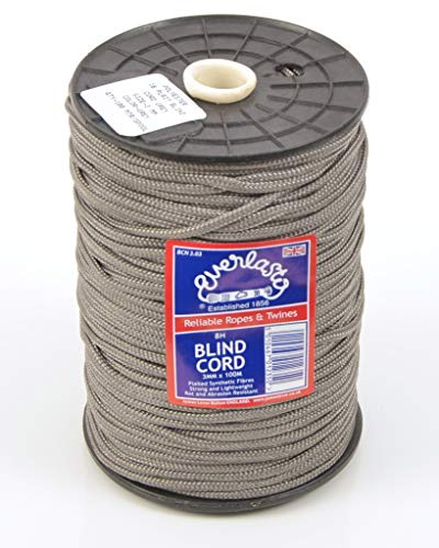 Everlasto 3mm Grey Nylon Blind Cord - 50m, 100m Lengths (100M)