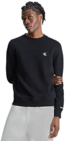 Calvin Klein Ck Essential Reg Cn J30j314536, Felpe Uomo, Nero (Ck Black), M