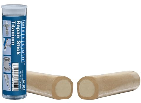 WEICON Repair Stick titane, adhésif résine époxy deux composants, 57g