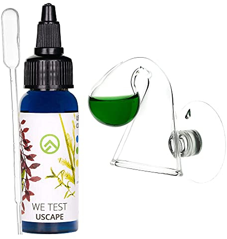 USCAPE CO2 Dauertest DropChecker inkl. Testflüssigkeit und Pipette zum genauen Bestimmen des Co2 Gehaltes im Aquarium (S)