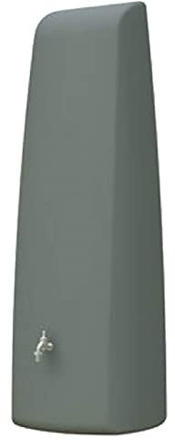 Elegance, moderner Regenwasser-Wandtank 400 Liter in Steingrau, Made in Germany