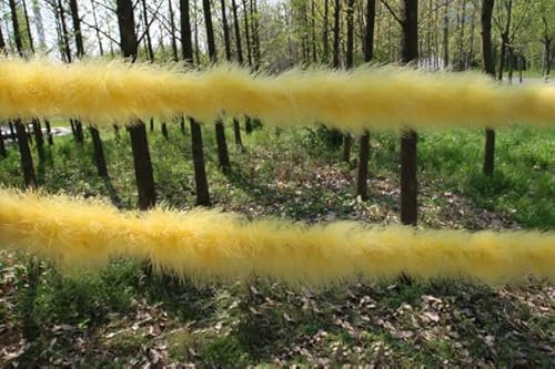 2 Meter dicker, flauschiger Truthahn-Federboa, weicher voller Plume-Trim-Streifen für Hochzeitsfeier, Kostüm, Bühne, Cosplay, DIY-Dekoration, golden
