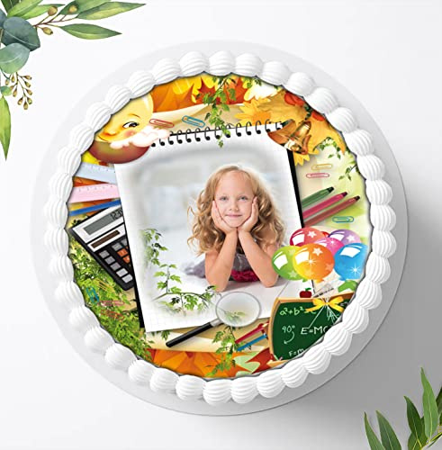 Essbares Foto für Torten, Tortenbild, Einschulung, Schulanfang Tortenaufleger mit eigenem Foto gestalten - Super Qualität, Ø 20cm, 0226z