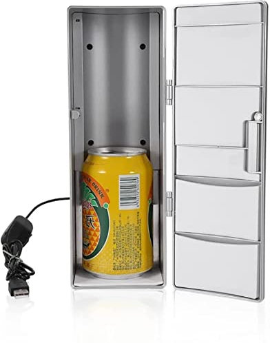 Mini réfrigérateur USB Portable - Boissons Bière Boissons Canettes Petite glacière/Réchauffeur Congélateur pour Bureau à Domicile