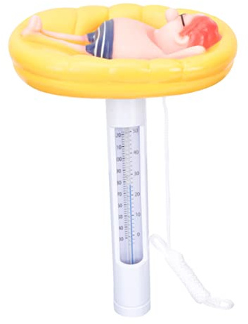 Schwimmbecken-thermometer, Lustiges Cartoon-thermometer Mit Schnur, Wassertemperatur-, Schwimmendes Pool- Für Schwimmbäder, Spas, Whirlpools, Aquarien Und Fischteiche