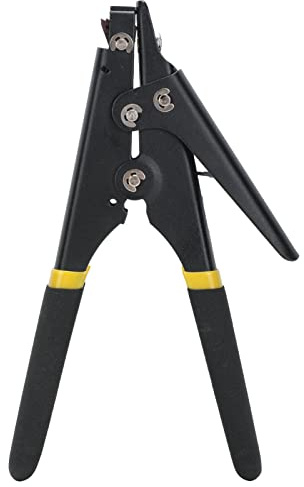 Kabelbinderpistole, Multifunktionales Werkzeug Zum Spannen Und Schneiden von Kabelbindern, Tragbares Kabelbinderwerkzeug Zum Schneiden, Binden, Spannen, Kabelbaum(Schwarz)