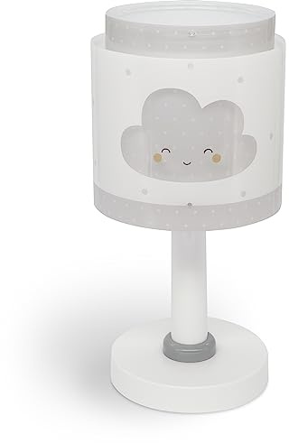 Dalber Kinder Tischlampe Nachttischlampe kinderzimmer Baby Dreams Wolke Grau, 76011E, E14