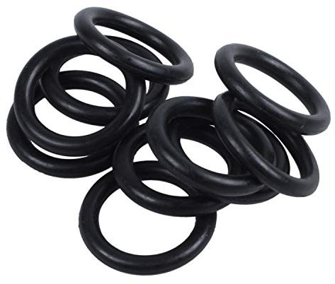 Geieold 10 Joints Toriques En Caoutchouc Noir Pour Joints D'Étanchéité de Rondelles D'Étanchéité 16 X 11 x 2.5Mm