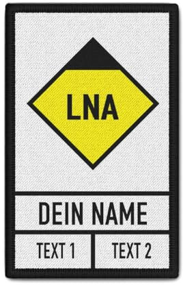 Copytec Patch Leitender Notarzt Personalisiert LNA Feuerwehr Rettungswache Dienst #40688