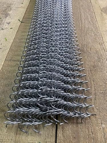 50x Gabion Spirals Helicoils connectors for Wire Mesh Baskets 100cm Long 3mm Diameter, 25mm coil spacing