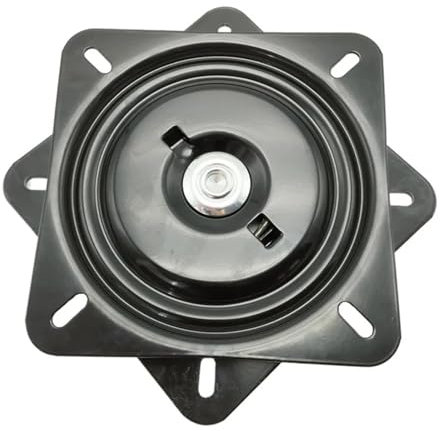 YUKORT Vierkant-Drehhocker-Ersatz 8-Zoll-Schwenkplatten, robuste 180-Grad-Drehteller mit automatischer Rückführung for Bootssitze, Esstisch, Bar, Stuhl, Drehtellerlager Sitz-Drehplatte
