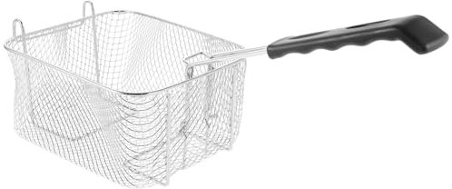 HOLIDYOYO Cestillo Para Freidora De Acero Inoxidable Mango Soldado y Diseño De Malla Para Freír Papas y Pollo Cocinas Caseras y Profesionales