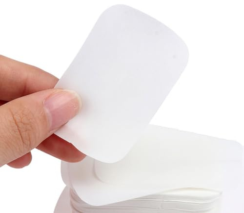 Shuade 100/200/500Pcs Portable Travel Hand Washing Paper Soap Sheets Disposables Water Soluble For Camping Hiking Outdoor Compact Soap Sheets
