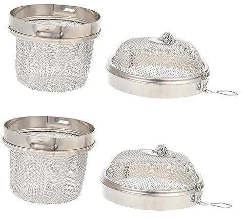 TOPBATHY 2pcs Stainless Steel Jewelry Cleaner Basket Ultrasonic Watch Clean Basket Mesh Tea Balls 304 Food-Grade Material for Cleaning Jewelry and Tea in Kitchen