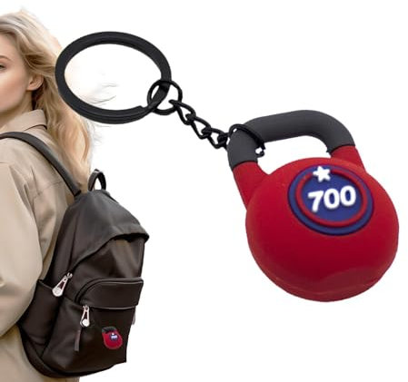 Kettlebell-Schlüsselanhänger, Kettlebell-Schlüsselanhänger | Kettlebell-Übungs-Schlüsselanhänger,PVC kreativer Anhänger Rucksack Charm Anhänger, Simulation Schlüsselanhänger kreativ für