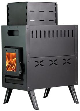 ZCBYBT Tragbare Camping Holzofen Outdoor Sauna Hot Zelt Herd Heizung für Dry Sauna für Wand Zelt Camping Gear