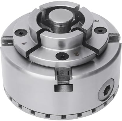 4 Backen Spannfutter Backenfutter Drechselfutter Drehfutter Drechselbank für Holzdrehbänke verwendet M33 Silber 9.5 * 7.5CM
