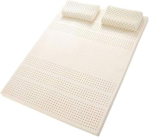 KUGGKKTP Matratzenauflage aus Naturlatex, 100% natürlich, Schlichtes Design, entspannende Schlafzimmer-Latexmatratze mit Auflage, Matratzenauflage aus Naturlatex, (2 Zoll, 90 x 200 cm (35 x 79 Zoll)