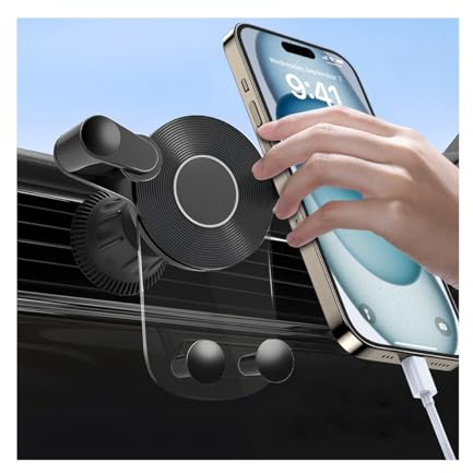 CGEAMDY Auto-Luftauslasshalterung, Handyhalter Fürs Auto KFZ Handy Halterung, Auto-Luftauslass-Handyhalterung Einhändige Aufnahme Und Platzierung, Universal Lüftung KFZ Handy Autohalterung Zubehör
