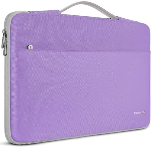 DOMISO funda para portátil funda protectora para MacBook Air de 15 pulgadas (M5 [2026], M4, M3, M2), HP, Dell, ASUS y Lenovo de 14-15 pulgadas, Mochila para portátil con asas,Morado