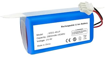 Batería De 2800 MAh For Robot Aspirador - Compatible con Conga Excellence 990, 950 Y 1090 - Compatible con Ecovacs Deebot N79, N79S Y DN622 - Compatible con Tesvor X500