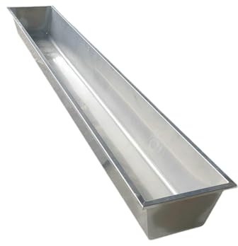 Fenteer Extra Large Feeding Trough Pig Feeding Container Deep Farm Supplies Waterer Bucket Manger for Alpacas Deer Horse Cattles Pigs