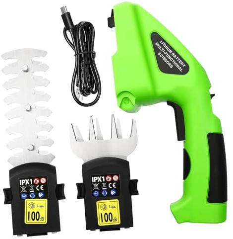DOITOOL Forbice Elettrica per Potatura a Batteria Verde Lame in Lega e Corpo in Plastica, per Giardinaggio e Paesaggistica, Taglio Rapido e Preciso