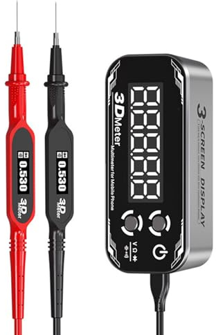 Tripled Screen Digital Multimeter With Voltages Capacitance Resistance Measurement For Electronics Diagnostics Multimeter Tester Automotive