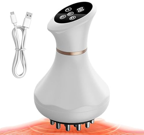 Masajeador eléctrico para la espalda | Masajeador manual inalámbrico con función de calentamiento – Dispositivo de masaje manual | para la relajación de espalda, cuello, hombros, brazos, piernas y