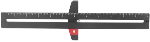 Woodworking Scriber Ruler Tool, Aluminum Alloy Marking Line Layout Measuring Positioning, CNC Machining Smooth Surface, Lightweight Portable for Woodworking Circle or Line Drawing Lovely and attractiv