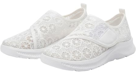 Ortopedisk lätt bekväm promenadsko för kvinnor, promenadsko för kvinnor, unisex sneakers för alla årstider, halkfri chic sneakers, ledig kardborresko