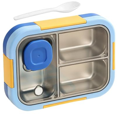 Genérico 720 ml Antifugas Multicompartimento con Contenedor de Salsa | Infantil Contenedores De Almacenamiento Para Preparar Snacks Y Comidas Cocina Escuela Oficina Camping