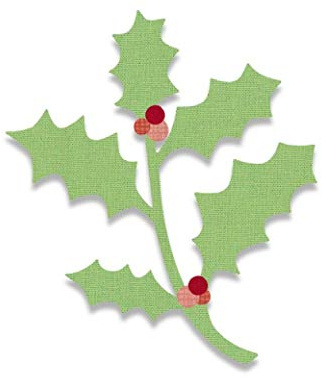 Sizzix 662412 Fustella Bigz Agrifoglio, Acciaio/Legno/Plastico, Multicolore, 17.3x14x1.9 cm
