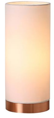 Table Lamp 'Ronja' (incl. Touch dimmer) dimmable (Modern) in White Made of Textile for e.g. Bedroom (1 Light Source, E14) from Lindby | windowsill lamp, Lamps und Lights for Windows