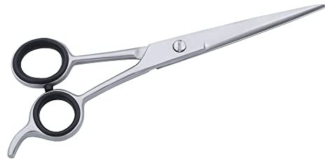 SS INSTRUMENTX Professional Hairdressing Scissors, Stainless Steel Barber Scissors for Men, Women & Kids, Razor Sharp Hair Scissor for Hair Styling Salon and Home Use (Silver, 5.5)