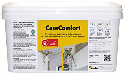 CasaComfort Speciale Rivestimento Verniciante Anticondensa ed Antimuffa, Bianco