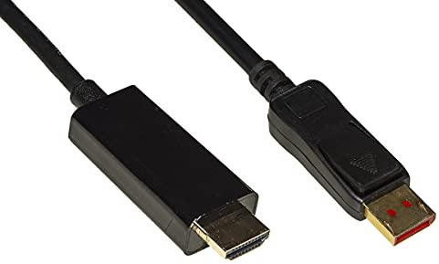 LINK LKCDPH1425 - Cable Displayport 1.4 - HDMI 2.0 - Contactos Dorados 4Kx2K 60Hz 18Gbps HDR RGB 4:4:4, 5 Metros