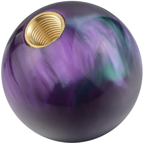 Padaodao Resin Gear Knob Ball Shift Lever Stick Handle Shifter Head for Most Manual Transmissions Vehicle SUV Truck Cars, Purple Gradient