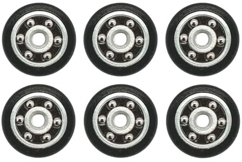 MSGsl - Rodamientos ø 20 mm y Tornillo M4 para Puertas Mampara de Ducha | Repuestos para Puertas Correderas de Baño y Ducha | Juego de 6 unidades.
