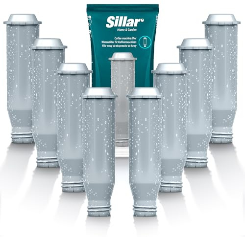 Sillar Wasserfilter für Kaffeevollautomat – Ersatzfilter kompatibel mit Krups F088 NIRF700 Pro Aqua, Nivona und Melitta | Aktivkohle Filterpatrone 8 Stück | Erhöht die Lebensdauer des Gerätes