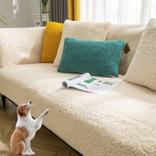 HLTQL Sofaschoner rutschfest, Sofabezug Ecksofa L Form, Sofa Überzug U-Form, Sofadecken Für Sitzfläche Sofaüberzug Sofaüberwürfe Couchschoner Hund Katze, Waschbar(#5,70x180cm)