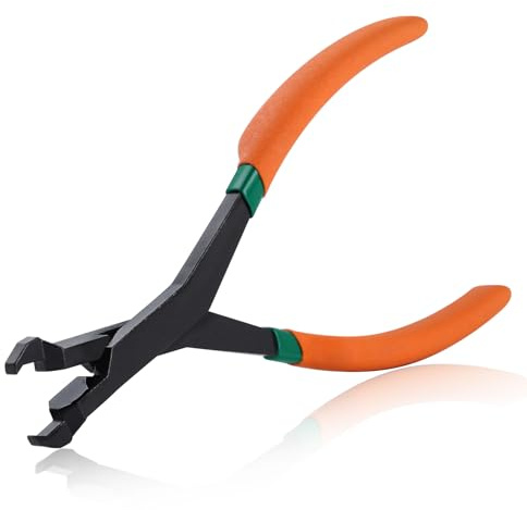 SPEEDWOX Hochleistungs-Sprengringzange mit abgewinkeltem U-Gelenk Druckknopfzange Trim Clip Entfernungswerkzeug
