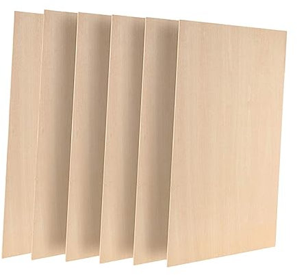 PLAFOPE Weihnachtsparty-dekorationsset 6-teilig Unlackierte Rechteckige Holzstücke Für Spielzeug Für Jungen Und Mädchen