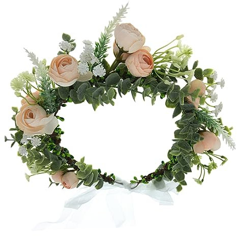 IWOWHERO Haarreif Braut Kopfschmuck Elegantes Hochzeitshaar-accessoire Blumenkranz Für Die Braut