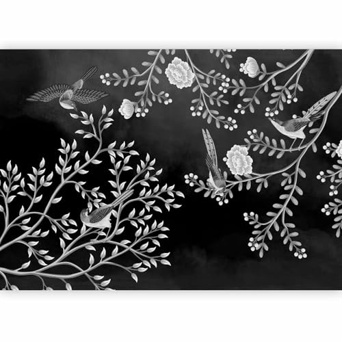 murando - Papier Peint Panoramique Intissé Salon, Fleurs, 350x256 cm | Fabrication EU, Tapisserie Murales Papier Peint, Revêtement Mural, Papiers Peints, Grand Poster Mural, Fleuri, Décoration