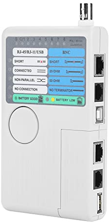 Netzwerktester-Kit, Netzwerk-LAN-Kabeltester, Anzeige für Niedrigen Batteriestand, Netzwerkkabel-Tracker, Tragbar mit Anschlusszubehör für UTP-STP-Kabel-Tracker