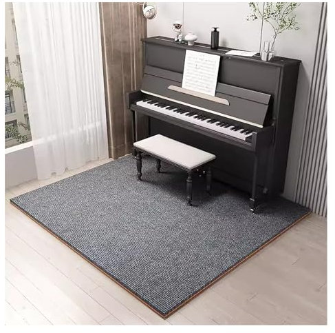 Sound Proof Floor Mat 6mm Thick Carpet Acoustic Pads for Piano Drum Jump Rope - Non-Slip Soundproof Rug Absorbing Mat for Soundproofing
