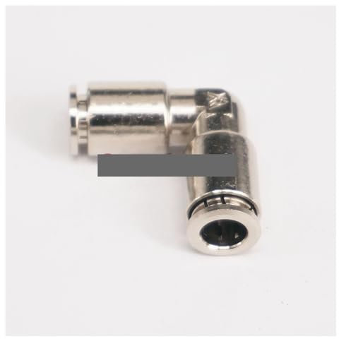 FQHIDMOMX Pneumatic Nickel Brass ELbow Push In Connector Union Quick Release Air Fitting Plumbing Fit Tube O/D 8mm