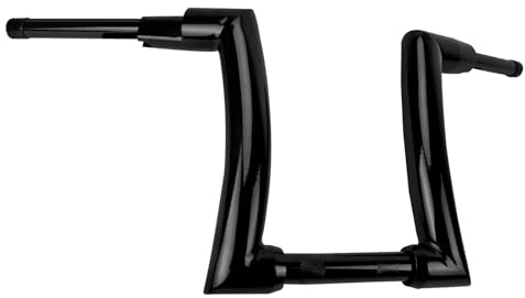 Ape Hanger Handlebar 2 inch Z Handle Bar 12 inch Rise Fit for Harley Sportster 883 1200 XL Softail FLST FXST Dyna Road King Road Glide Street Glide Electra Glide Black