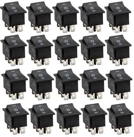 20X 16A 250V AC 20A 125V AC 6 Broches 3 Positions Interrupteur A Bascule Profile